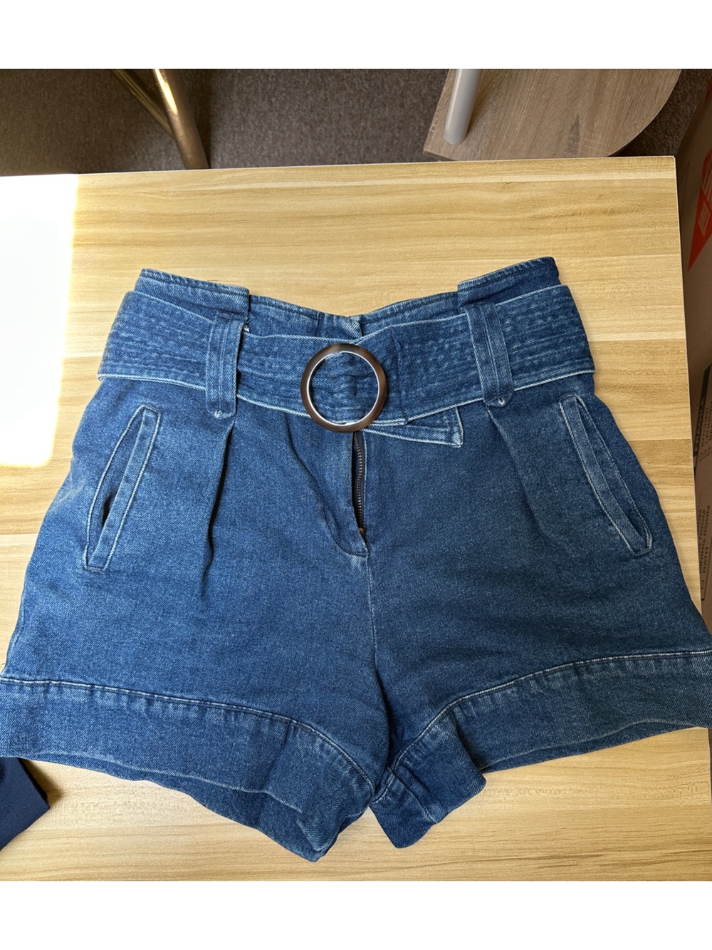 Sezane Rome Shorts Denim - Size 2